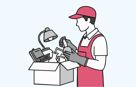 遺品整理業者様のイラスト
