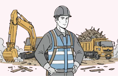 解体業者様のイラスト